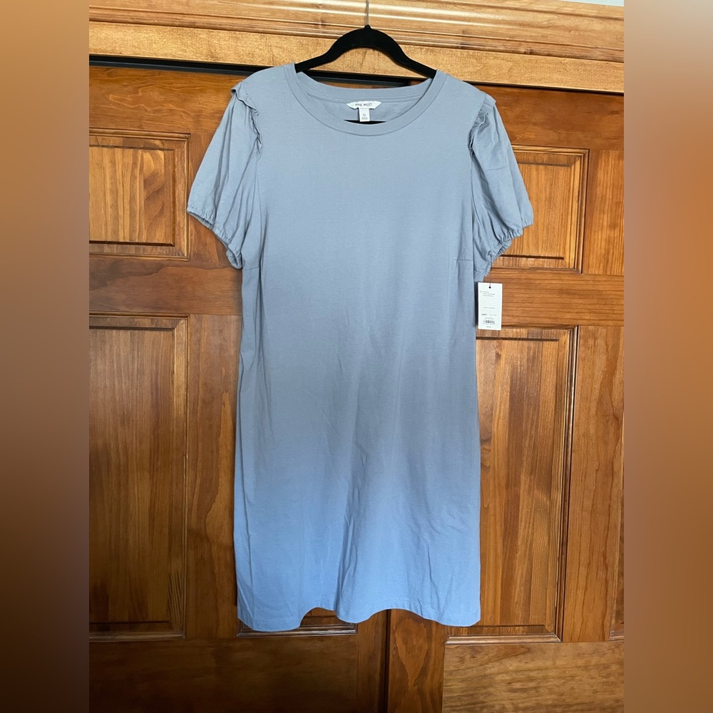 NWT Nine West Short Sleeve Knit tshirt Dress